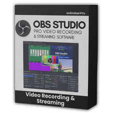 OBS Studio Pack Screen Recording Streaming Windows MacOS USB or DVD