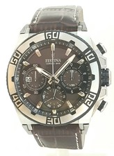 FESTINA F16659 TOUR CHRONO, 1/20 Sek. BIG SIZE 44 MM,DATUM, EDELSTAHL TOPZUSTAND