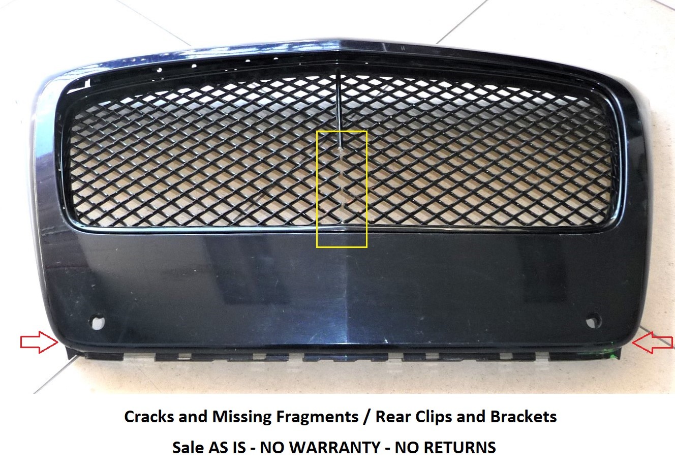 12-15 Bentley Continental GTC GT Front Grille Grill Cover Complete 3W3853653A OE