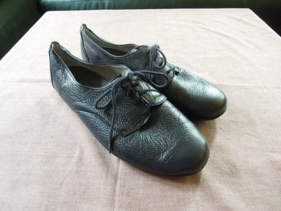 NATURAL FEET Hirschleder Halbschuhe Blau 41 für eigene EInlagen ca 27 cm