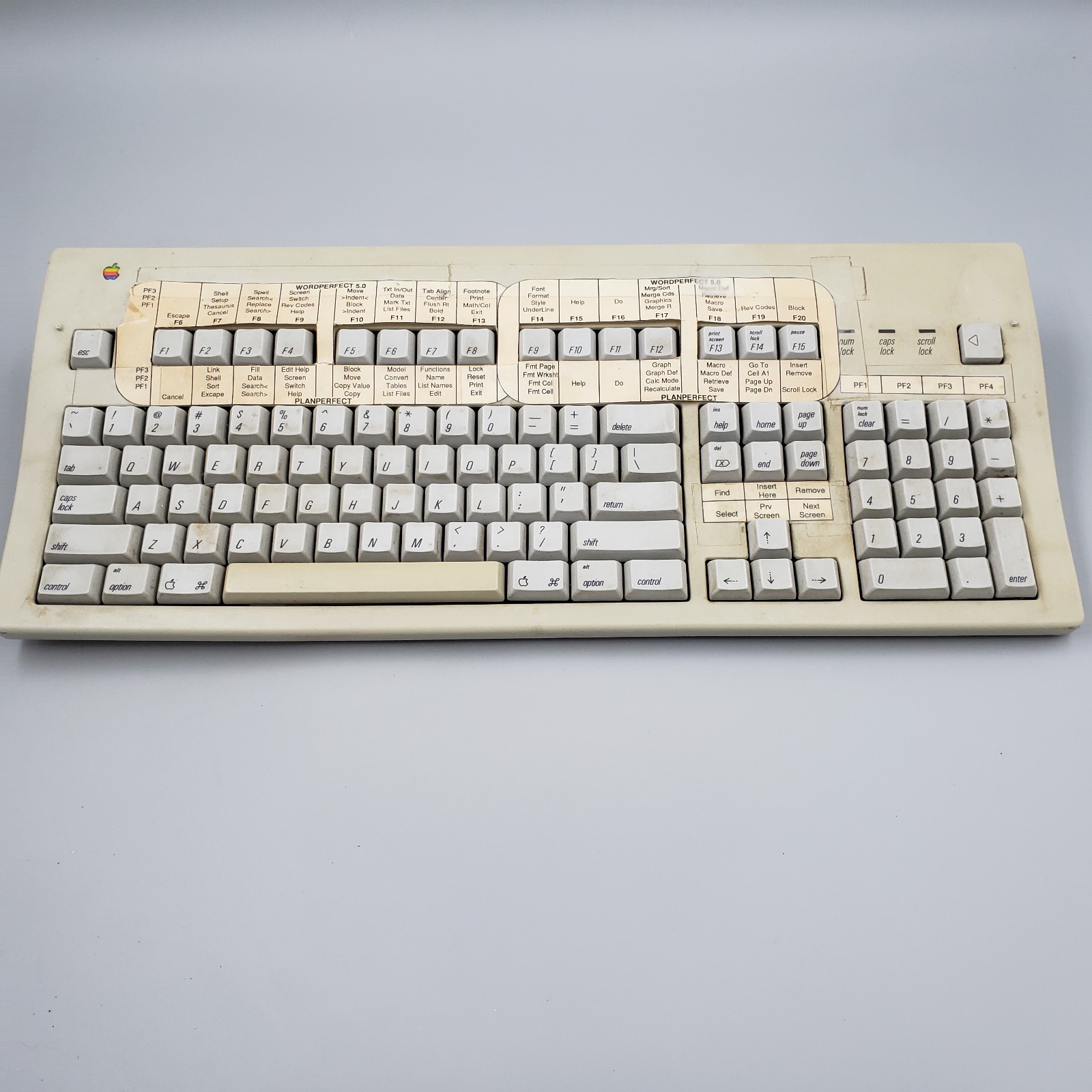 Vintage 1995 Apple Extended Keyboard II M3501 2 ADB Ports - Untested