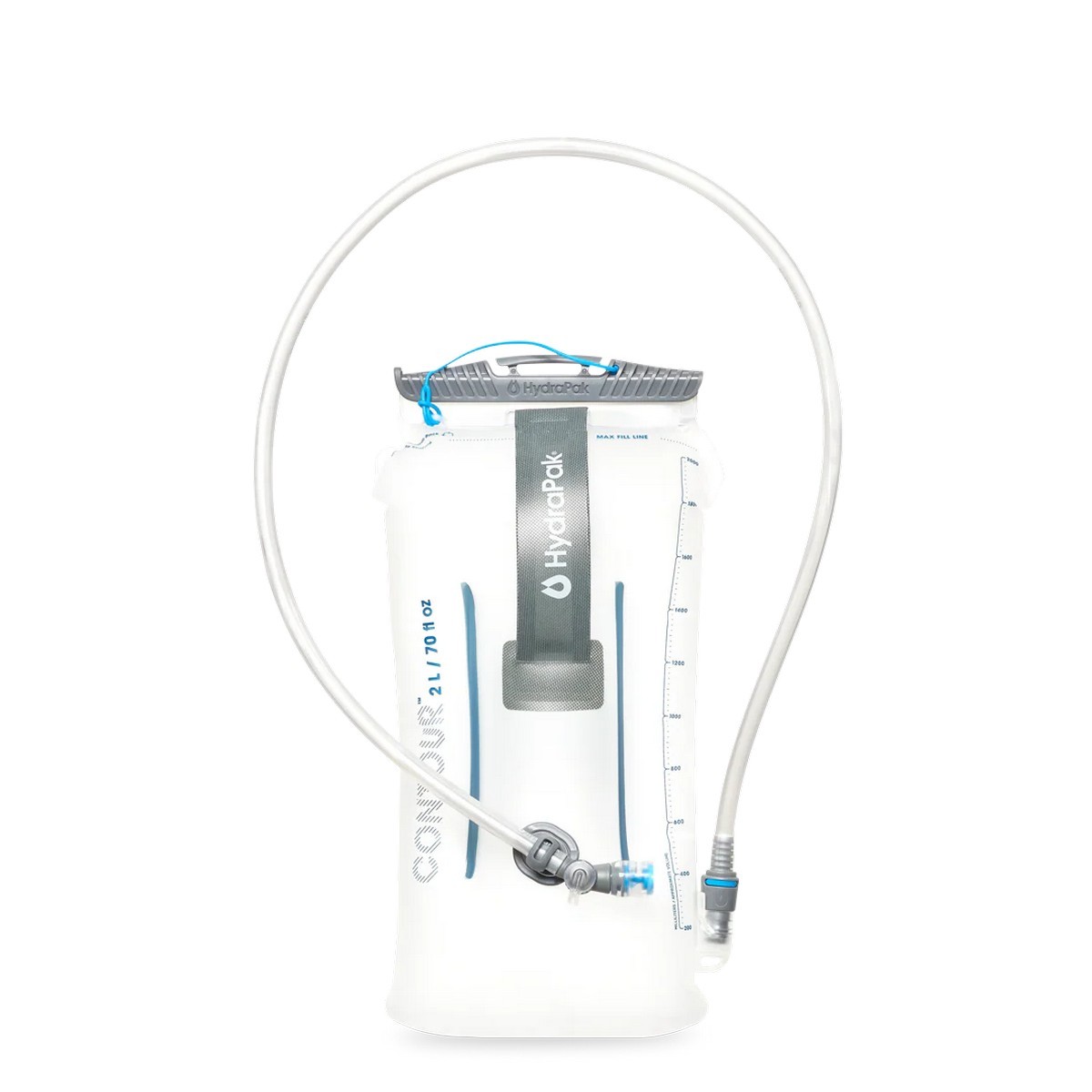 HydraPak Contour 2L - Rucksack Compatible Hydration Bladder Reservoir.