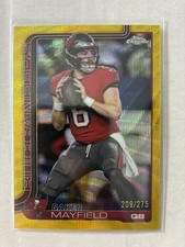 2025 TOPPS CHROME  BAKER MAYFIELD BUCCANEERS #281 Yellow Wave /275 Buccaneers