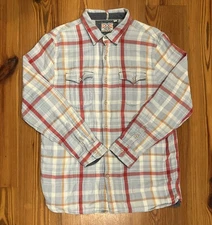 True Grit Flannel Shirt Mens L Plaid Western Outdoor Warm Rugged Mountain