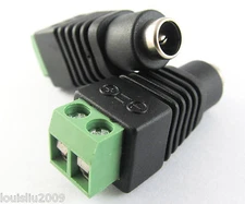 10pcs Free Solder 5.5x2.1mm 5521 CCTV DC Power Female Jack Connector new