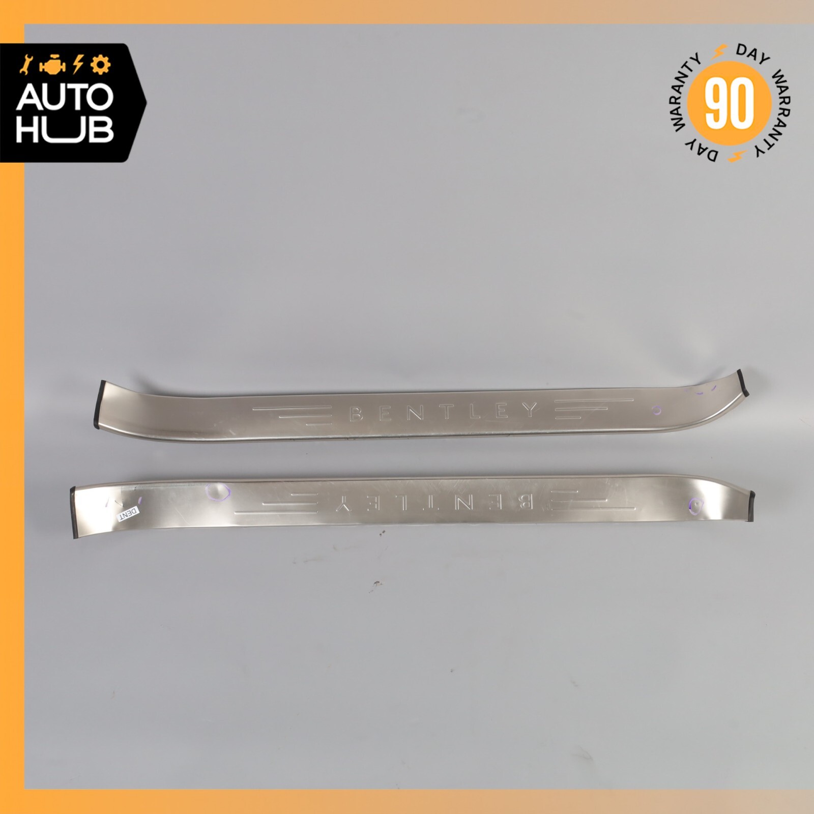 03-10 Bentley Continental GT Coupe Left & Right Side Outer Door Step Sills OEM
