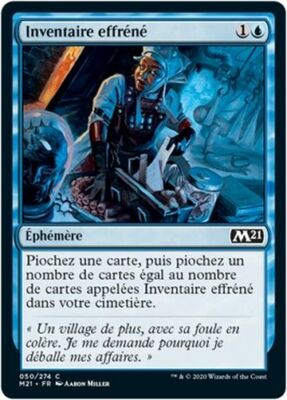 MTG Magic M21 - [x4] Frantic Inventory/Inventaire efréné, French/VF