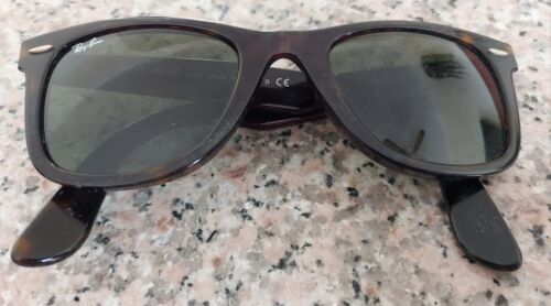 Ray-Ban Wayfarer Hand Made In Italy Brown Tortoise Sunglasses RB2140 902 50 22 - Photo 1/12