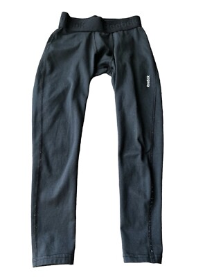 Reebok Active Sports Leggings Youth Size XS 6-8, Black