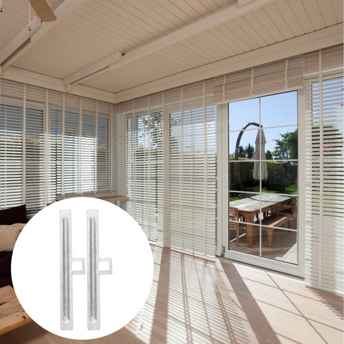 10 Pcs Curtain Metal Hanging Plate Vertical Blinds Repair Accessories - Picture 9 of 12