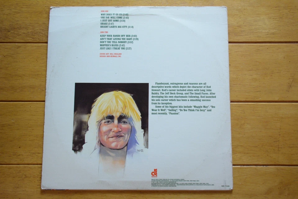 ROD STEWART "ROD THE MOD" LP 12" VINYL RECORD VG+ ACCORD ROCK [46] - Image 2 of 4