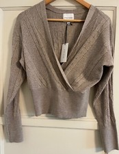 PINK ROSE, WOMEN'S M, BEIGE OATMEAL PULLOVER SWEATER, NEW WITH TAGS