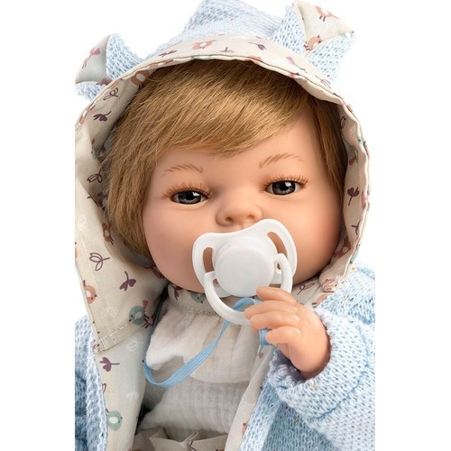 Berbesa - Poupée Lloron Raúl 42 cm, bonnet bleu (43181) - Imagen 2 de 5