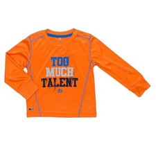 RBX Toddler Boys Orange Too Much Talent Long Sleeve Athletic Shirt