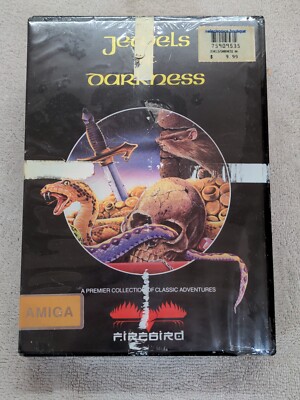 NEW Jewels of Darkness Firebird 1986 Amiga Game Big Box SEALED Middle Earth