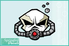 SKULL with REBREATHER Vinyl Decal Car Truck Sticker SCUBA Diving Decal