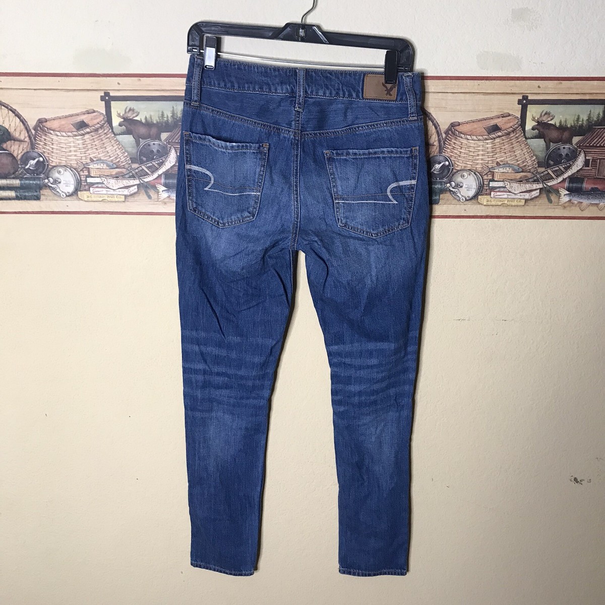 American Eagle Sz 00 Tomgirl Jeans Button Fly 100% Cotton