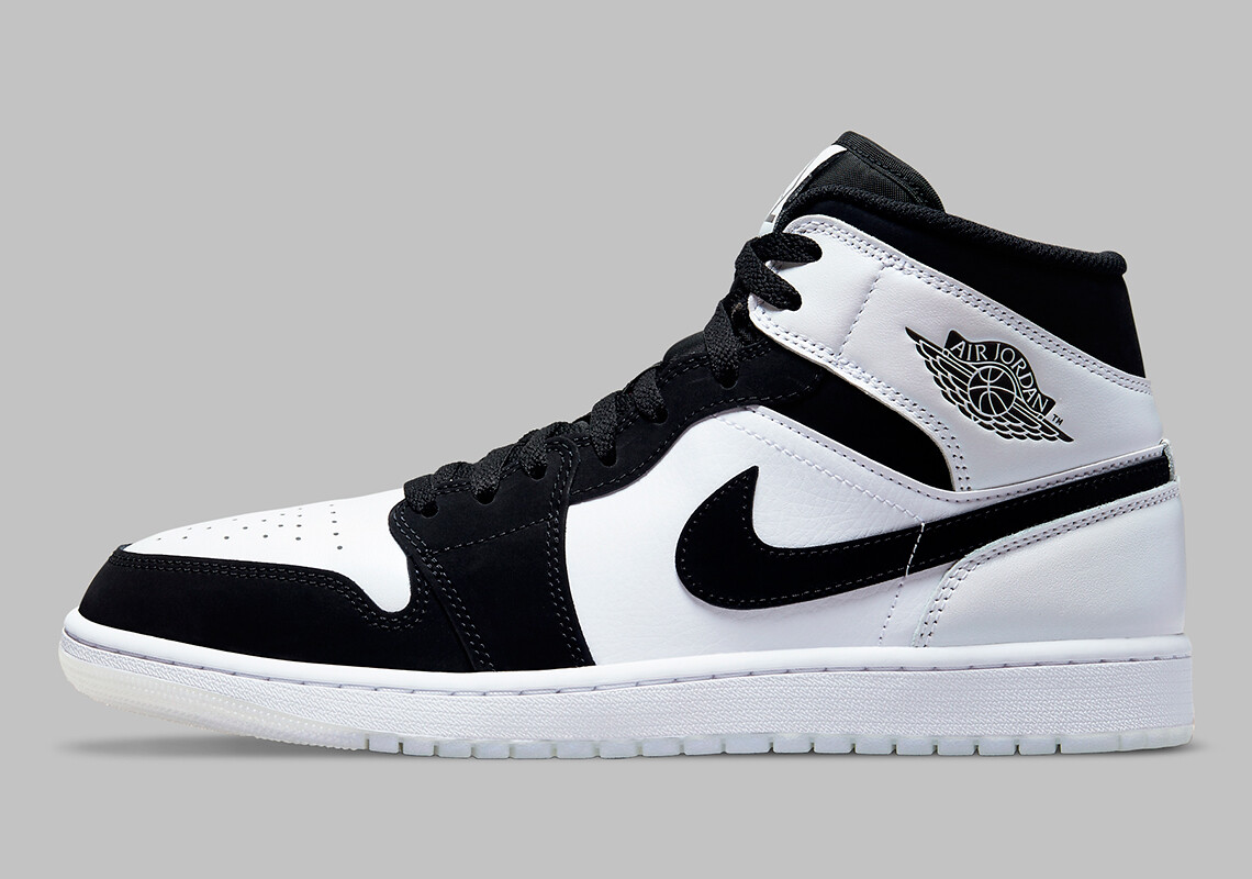 Nike Jordan 1 Mid Diamond Shorts Size 11.5 DH6933-100 Black White