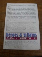 Jan-1999 Fanzine: Aston Villa - Heroes And Villains Issue 064