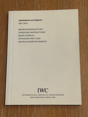 Various Models Authentic IWC New Old Stock Operating Instructions Manuals