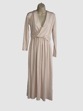 $350 Acler Women's Pink Front Twist Pleated Long Sleeve Midi Dress Size AU10/US6