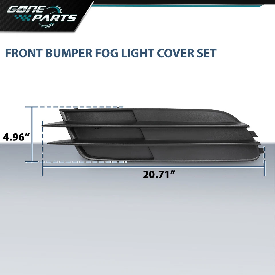 Front Bumper Fog Light Cover Fit For Audi A6 & A6 Quattro 2012-2015 Left & Right Foto 3 de 4