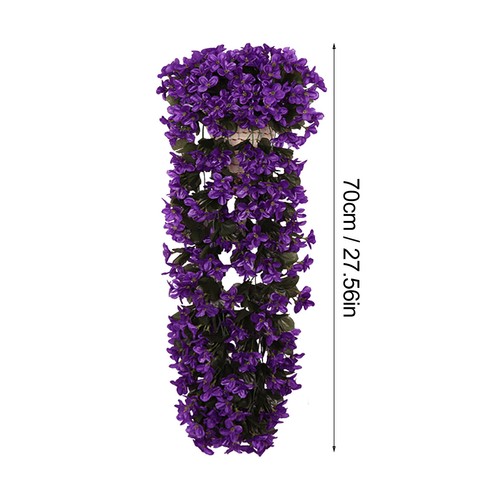 Vivids künstliche hängende Orchidee Bündel hängende Blumen künstliche violette Blume - Bild 11 von 27
