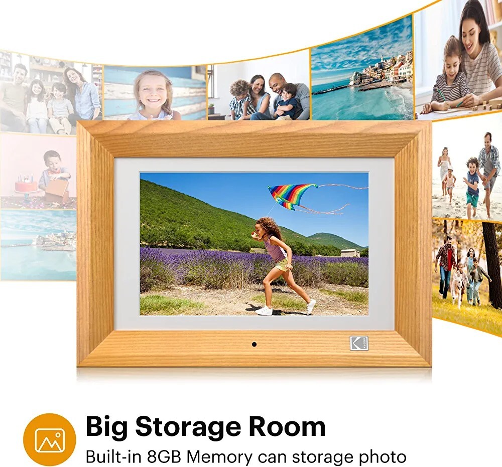 KODAK Digital Photo Frame 10 Inch 8GB Storage with Remote Control, non