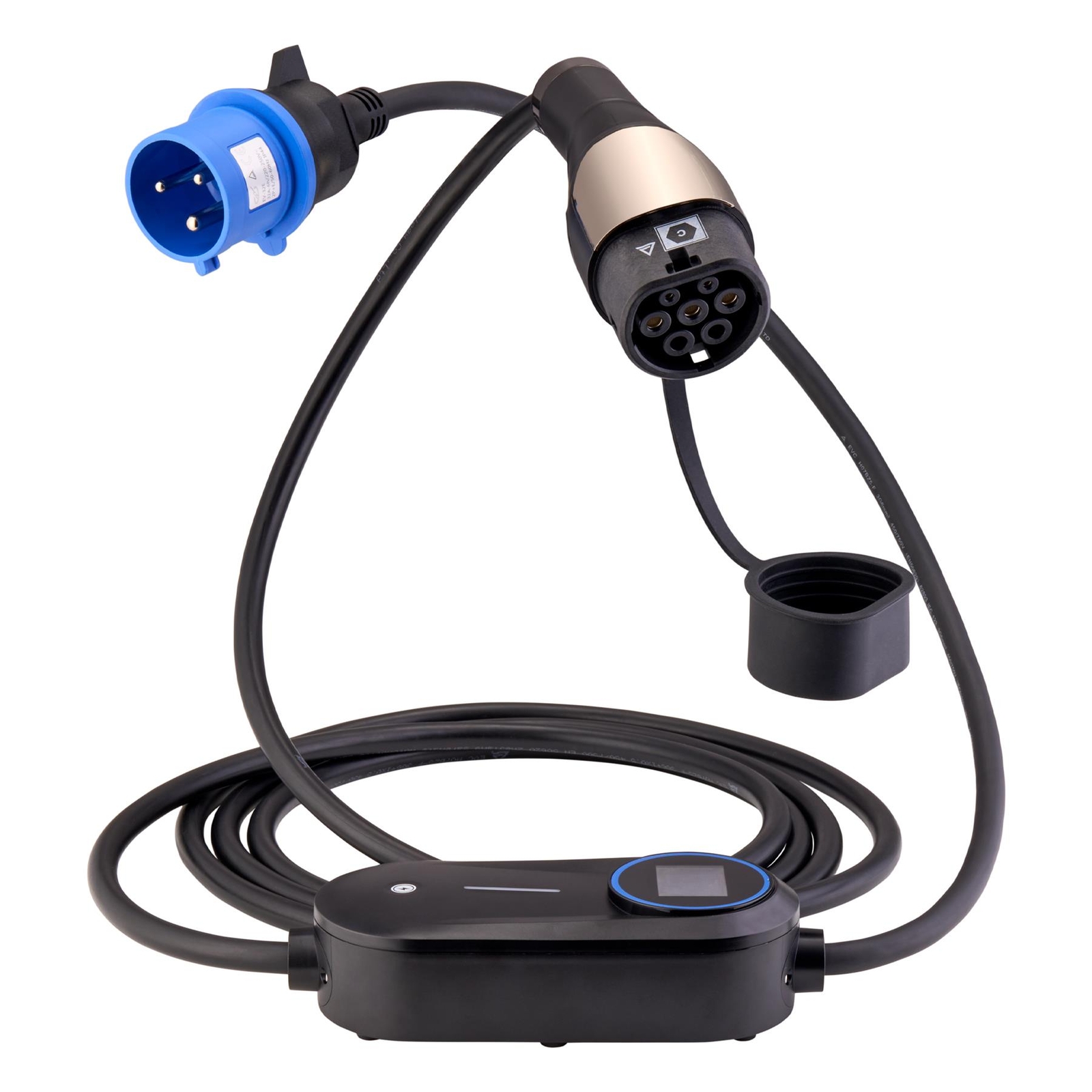 Equip 5m Portable EV Charger Cable 7.4kW 32A Type 2 to Commando Plug
