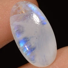 Natural Rainbow Moonstone Oval Shape Cabochon Gemstone 13 Ct 23X12X5 mm EE-46454