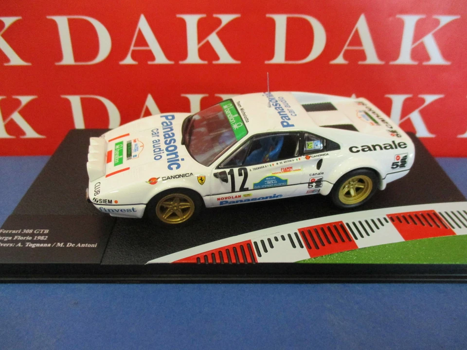 Die cast 1/43 Modellino Auto Ferrari 308 GTB Targa Florio 1982 A. Tognana - Immagine 2 di 4