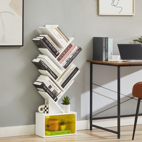 Estantería de madera para librería de árbol organizadora caja de almacenamiento para oficina en casa - Imagen 6 de 20