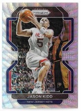 2021-22 Panini Prizm Jason Kidd Silver Wave Prizm Card #244 New Jersey Nets HOF