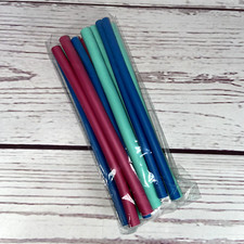 12 Flex Rods Spiral Twist Curls Wavy Hair Flexi Foam Roller Curler Assorted