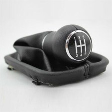5 Speed Gear Stick Shift Knob With Black Boot For Audi A4 B5 1998 1999 2000 2001