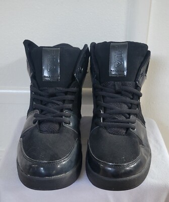 FILA High Top Black Shoes - Size 11.5 