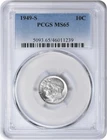 1949-S Roosevelt Silver Dime MS65 PCGS