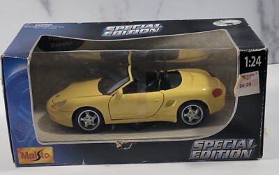 Maisto Porsche Boxster, Yellow, 1/24 Scale Boxed Special Edition