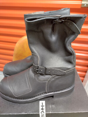 Broken‎ Homme Brown Lukas Harness Leather Work Boots 9EEE Broken Homme Lukas Harness Street Motorcycle Boots LIMITED  main image 3