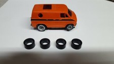 .485 Dark Grey 8 Pair C3 Hard Silicone AFX 4 Gear Slot Car Chassis Rear Tires