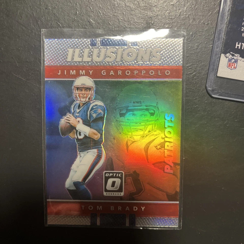 2015 Panini - Blue Frame #48 Rob Gronkowski, Jimmy Garoppolo/ Tom Brady. - Image 3 of 4