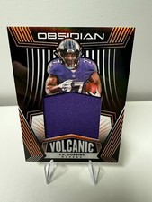 J.K. Dobbins 2020 Panini Obsidian Volcanic Orange Etch Patch /75 #VM-23 Ravens
