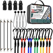 BH HOME PREMIUM 28 Piece Bungee Cords Heavy Duty Outdoor 72" 60" 48" 36" 24" 18.