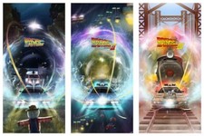 BACK TO THE FUTURE set of 3 limited edition print #175 ANDY FAIRHURST 13x19