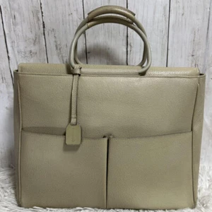 Sac fourre tout GUCCI cuir blanc logo sac à main Gucci livraison gratuite en bon état