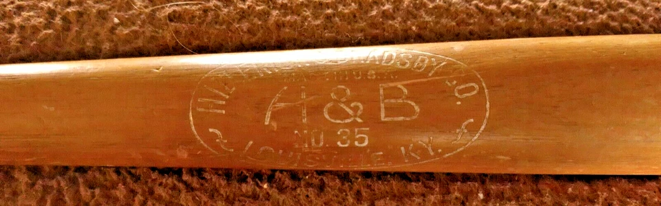 Vintage wood bat made by HILLERICH & BRADSBY 35" Major League NELLIE FOXX - Image 4 of 4