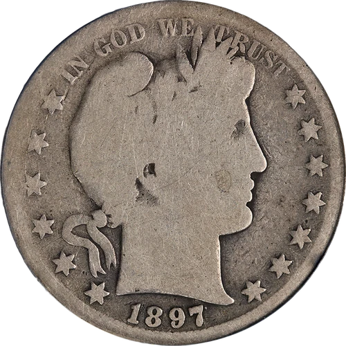 1897-S Barber Half Dollar ANACS AG3 Decent Eye Appeal Nice Strike
