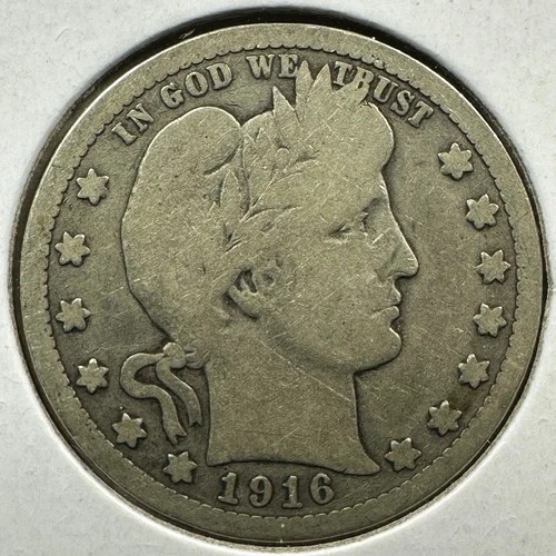 1916-D 25C Barber Quarter (89137)