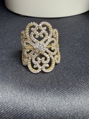 Anillo de Mujer Adornado Con Cuentas Laminado Xuping Size 9 Women's