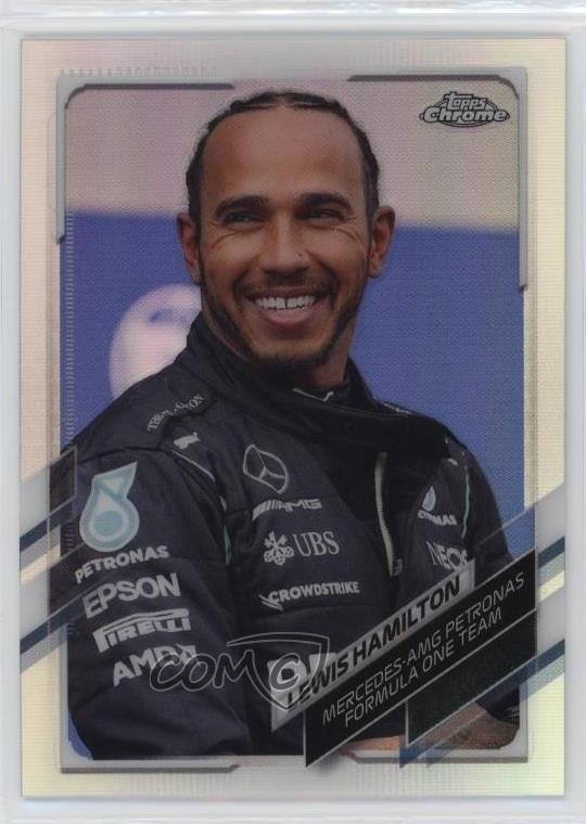 2021 Topps Chrome Formula 1 F1 Racers Refractor Lewis Hamilton #50 0s9t